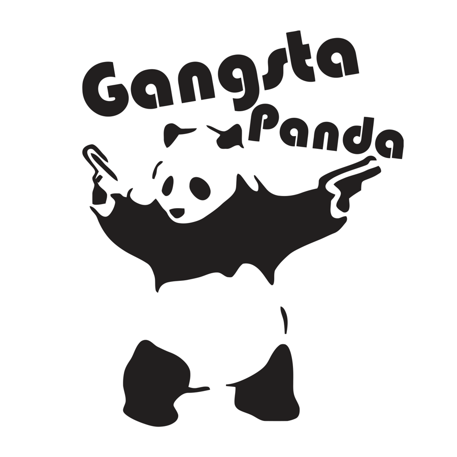 Uzlīme "GANGSTA PANDA" Image