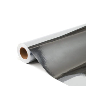 Vinilo automobilių lipni plėvelė „Juodas chromas sidabras“