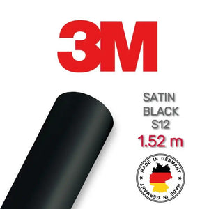 3M 2080 S12 Juodas Satinas
