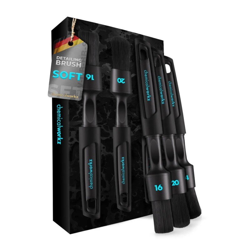 CHEMICALWORKZ BLACK BOAR DETAILING BRUSH SET - Tīrīšanas otu komplekts