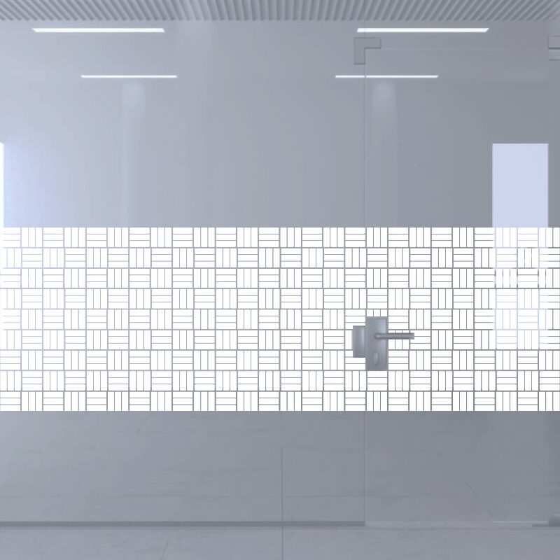 Dekoratīva balta matēta plēve logiem (DECO15) Image 2