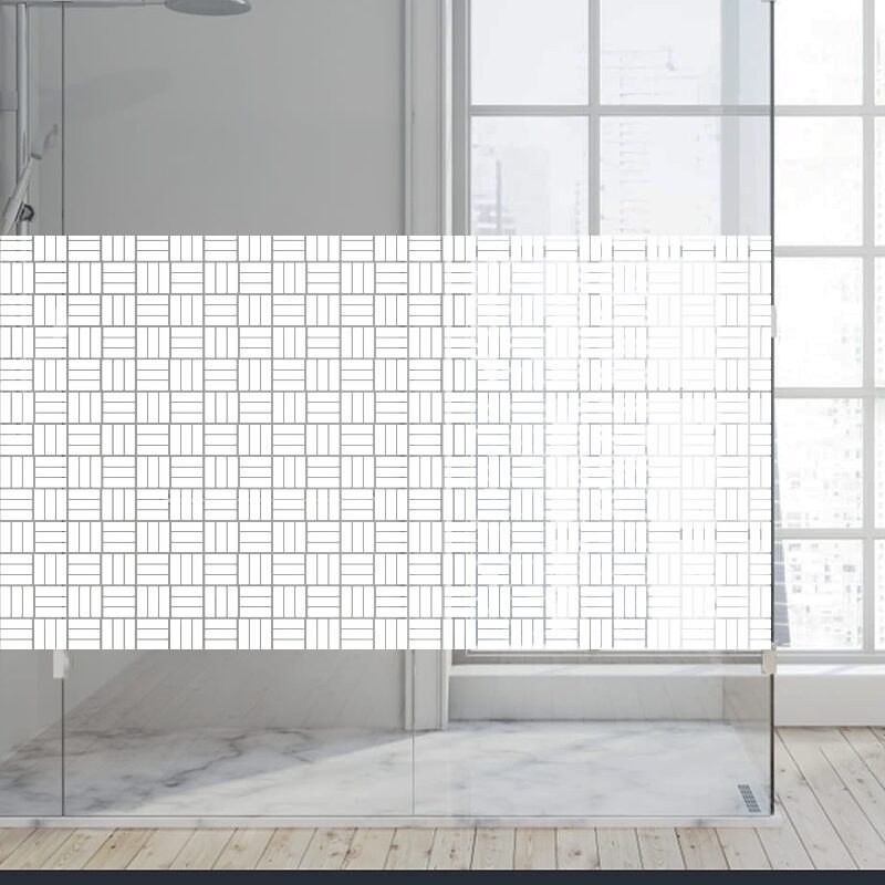 Dekoratīva balta matēta plēve logiem (DECO15) Image 4