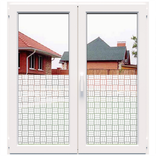 Dekoratīva balta matēta plēve logiem (DECO15) Image