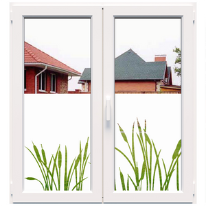 Dekoratyvinė balta matinė plėvelė langams (DECO20)