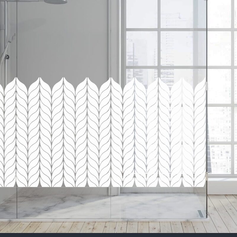 Dekoratīva balta matēta plēve logiem (DECO29) Image 4