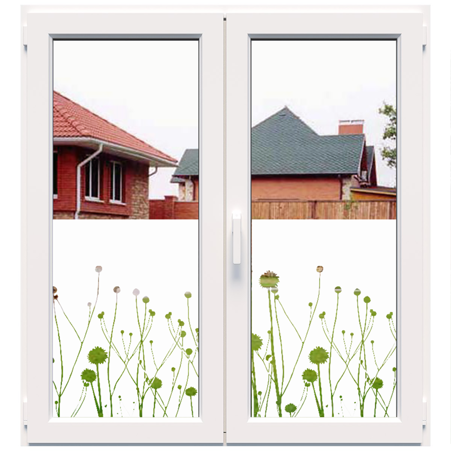 Dekoratīva balta matēta plēve logiem (DECO34) Image