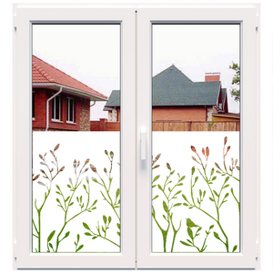 Dekoratyvinė balta matinė plėvelė langams (DECO36)