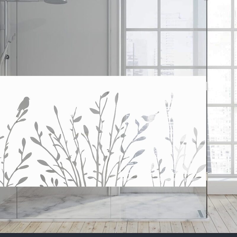 Dekoratīva balta matēta plēve logiem (DECO37) Image 4