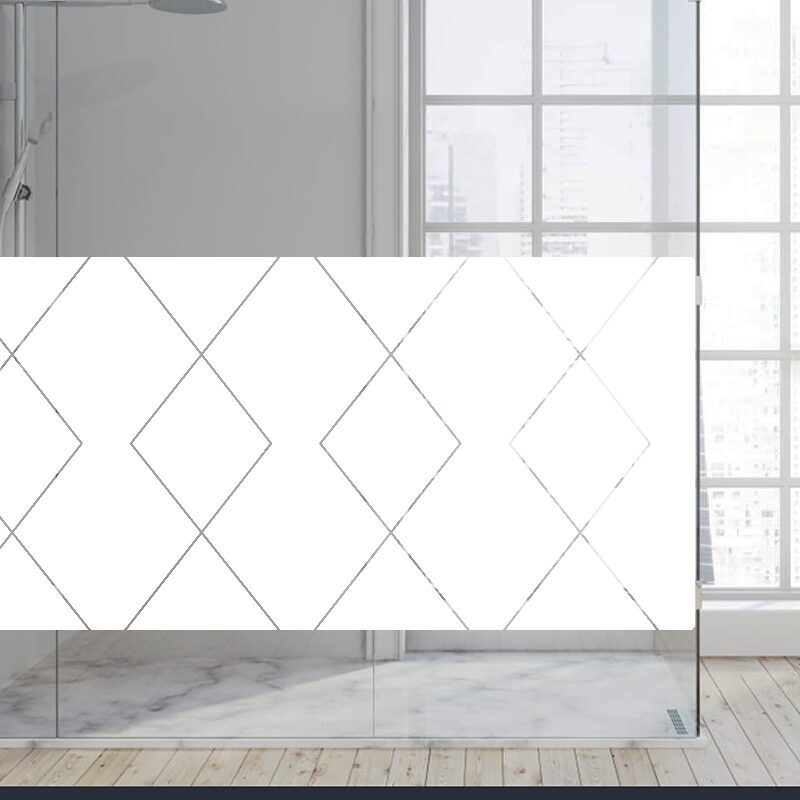 Dekoratīva balta matēta plēve logiem (DECO42) Image 4