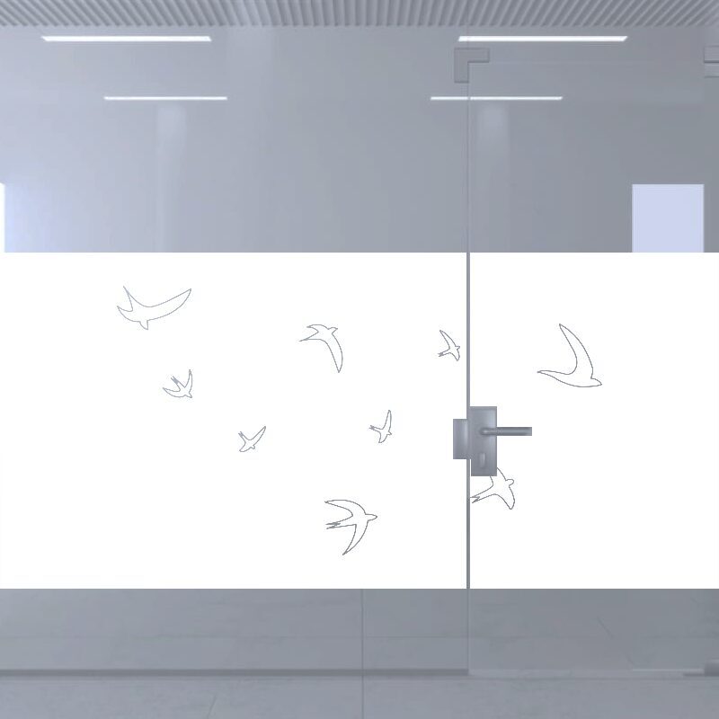 Dekoratīva balta matēta plēve logiem (DECO43) Image