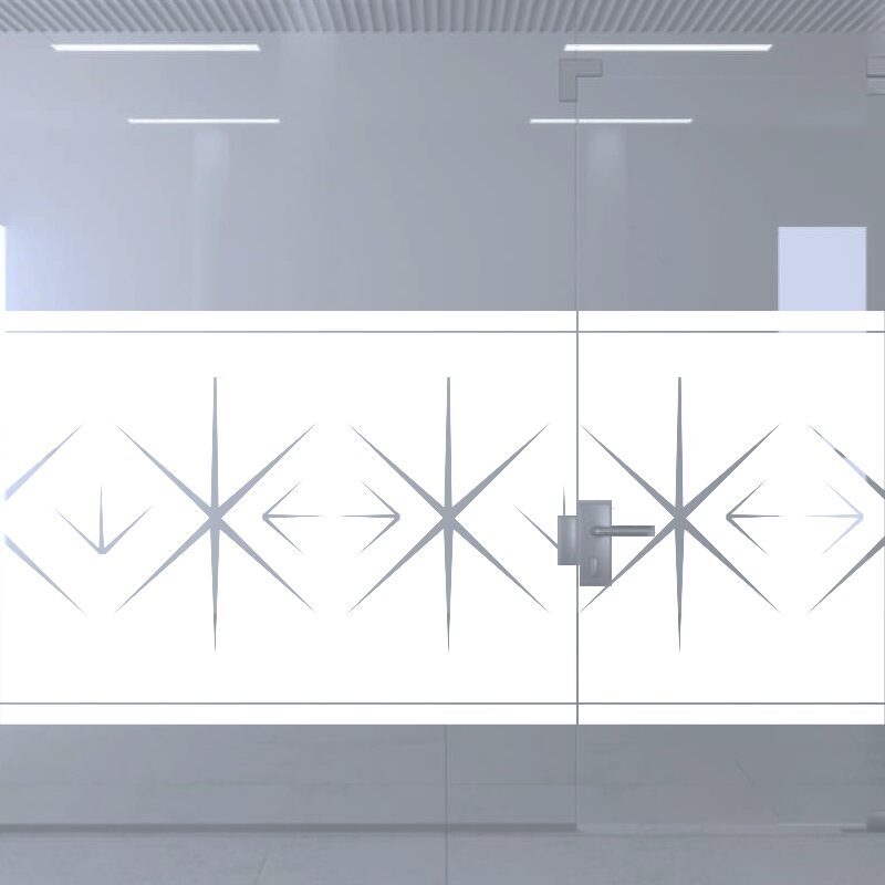 Dekoratīva balta matēta plēve logiem (DECO45) Image 4