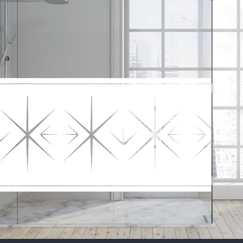 Dekoratīva balta matēta plēve logiem (DECO45) Image 3