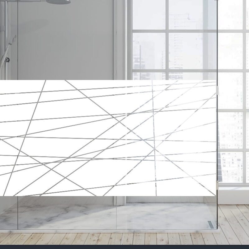 Dekoratīva balta matēta plēve logiem (DECO46) Image 4