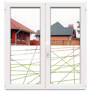 Dekoratyvinė balta matinė plėvelė langams (DECO46)