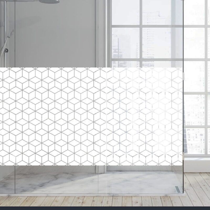 Dekoratīva balta matēta plēve logiem (DECO48) Image 4