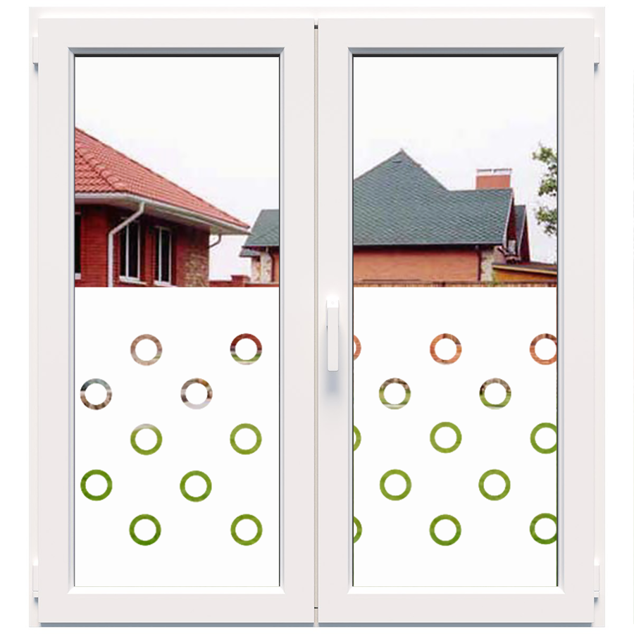 Dekoratīva balta matēta plēve logiem (DECO4) Image