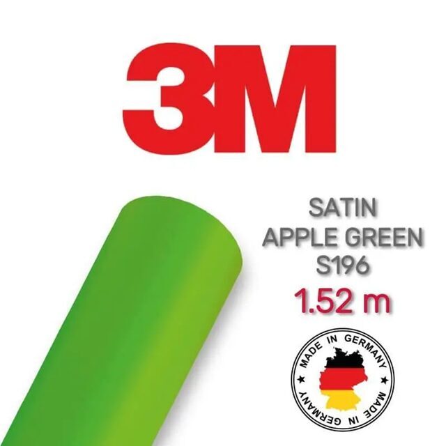 3M 2080 S196 Apple Green Satin Image