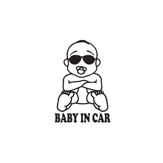 Uzlīme "BABY IN CAR" Image