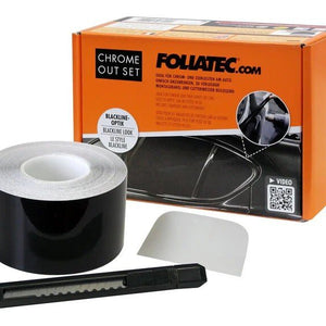 FOLIATEC Chrome Out Set Shadowline (Black Glossy) 15m