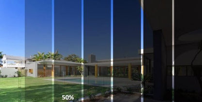 Logu tonēšanas plēve "Spoguļplēve 50%" Ārējā Image