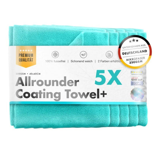 CHEMICALWORKZ ALLROUNDER COATING TOWEL 350GSM, 40x40cm, 5 gab., mikrošķiedras dvielis