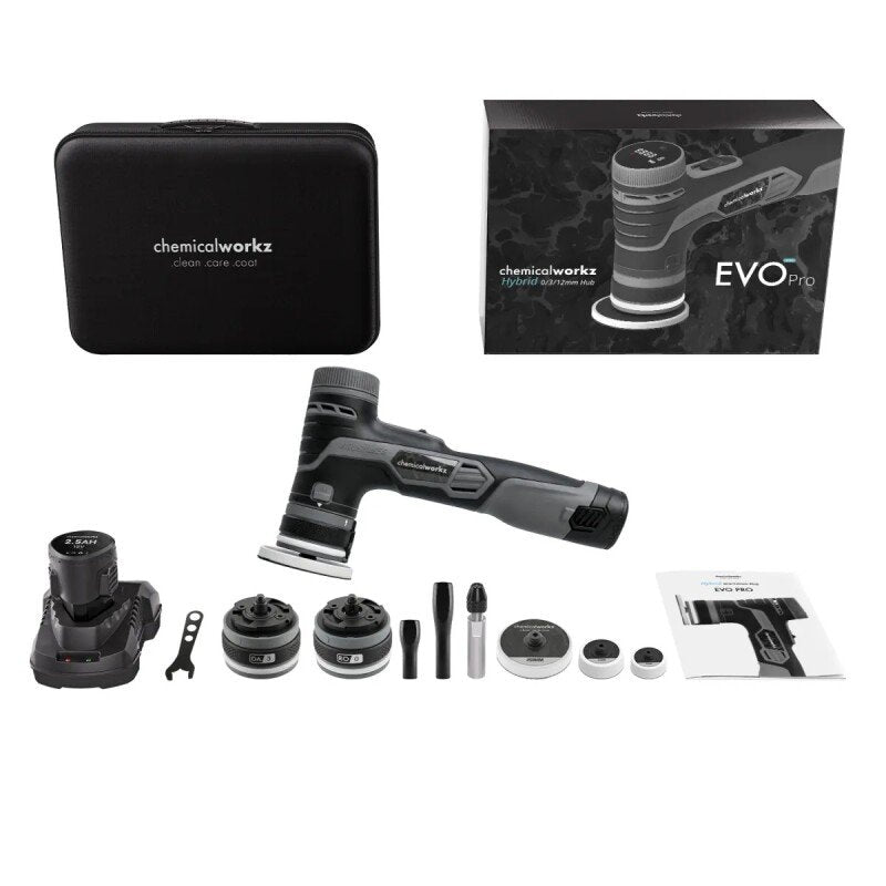CHEMICALWORKZ EVO MINI PRO AKKU HYBRID-ORBITAL POLISHER - Mini pulēšanas mašīna
