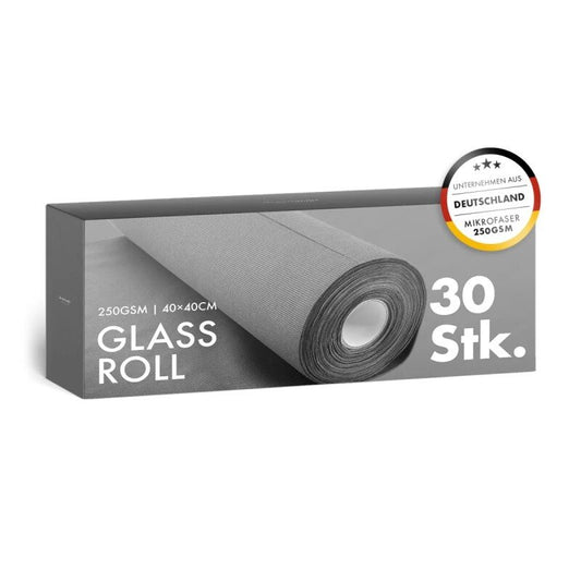 CHEMICALWORKZ GLASS ROLL 250GSM 40x40cm 30pcs - Mikrošķiedras lupatiņas rullī