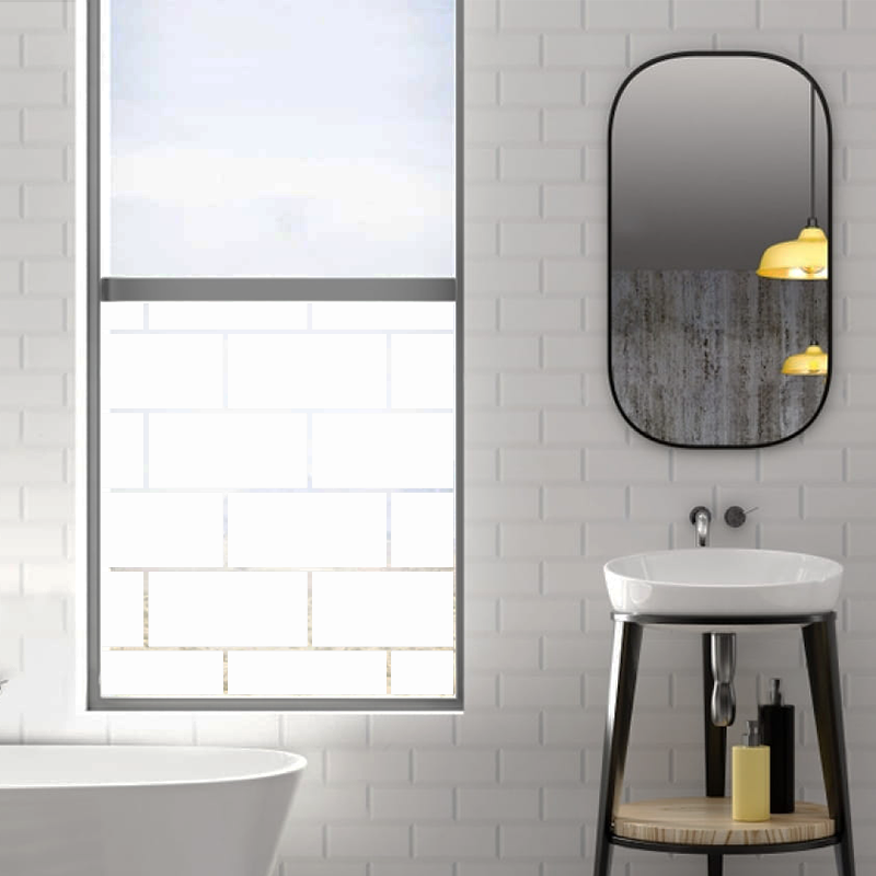 Dekoratīva balta matēta plēve logiem (DECO10) Image 3