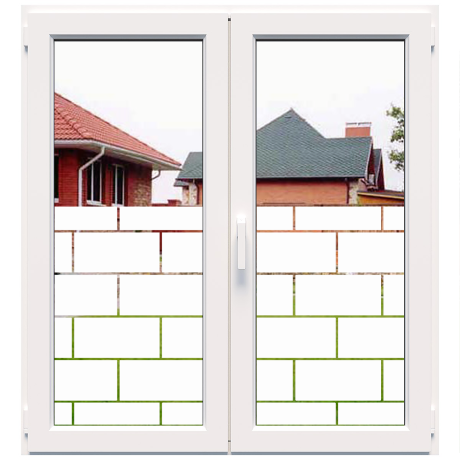 Dekoratīva balta matēta plēve logiem (DECO10) Image