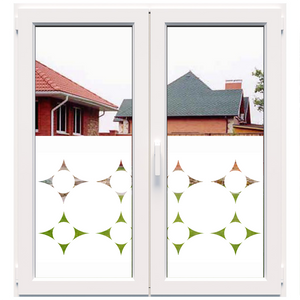 Dekoratyvinė balta matinė plėvelė langams (DECO11)