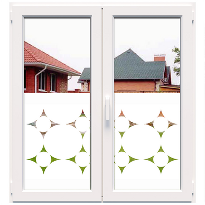 Dekoratīva balta matēta plēve logiem (DECO11) Image