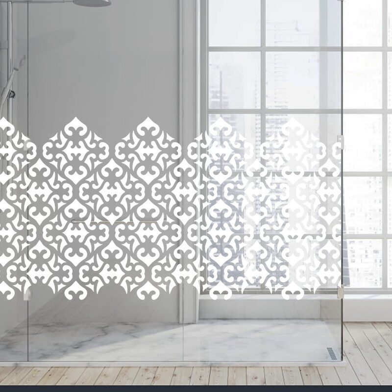 Dekoratīva balta matēta plēve logiem (DECO12) Image 5