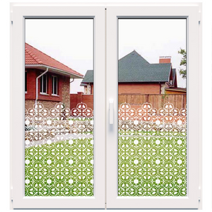 Dekoratyvinė balta matinė plėvelė langams (DECO14)