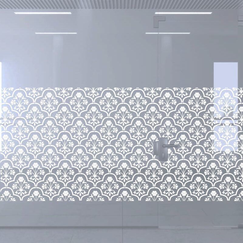 Dekoratīva balta matēta plēve logiem (DECO21) Image 2