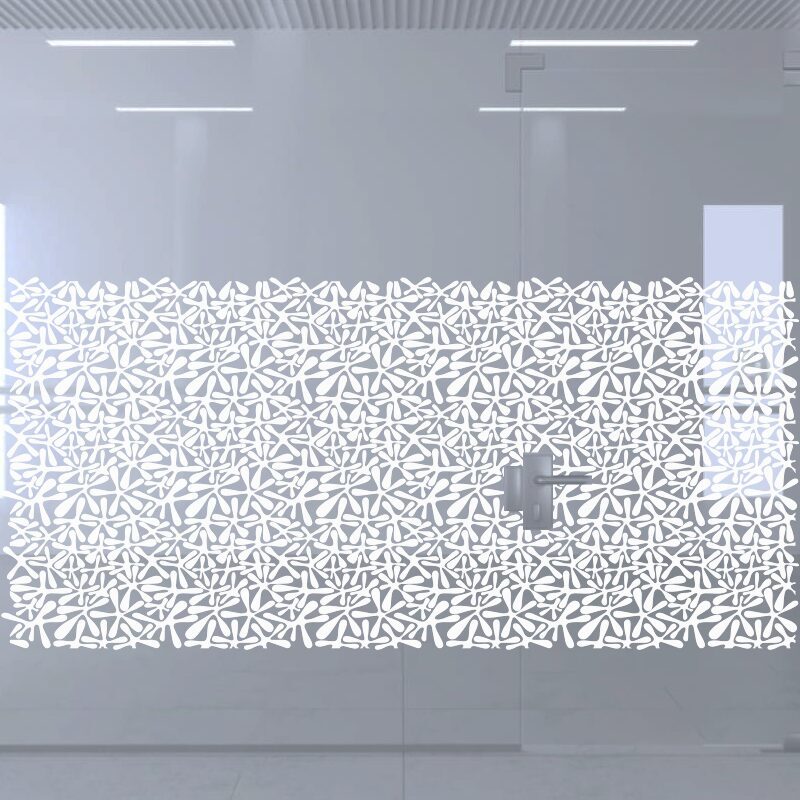 Dekoratīva balta matēta plēve logiem (DECO22) Image 2