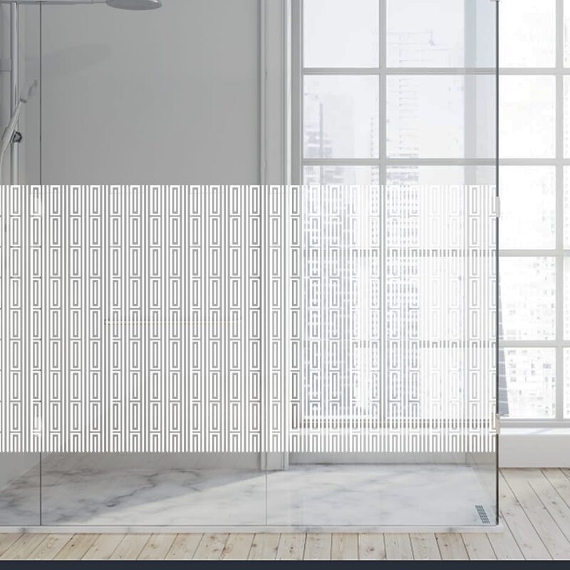 Dekoratīva balta matēta plēve logiem (DECO24) Image 4