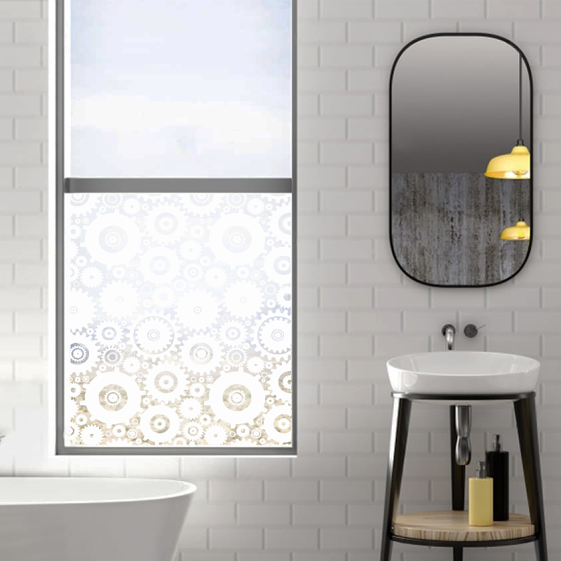 Dekoratīva balta matēta plēve logiem (DECO27) Image 3