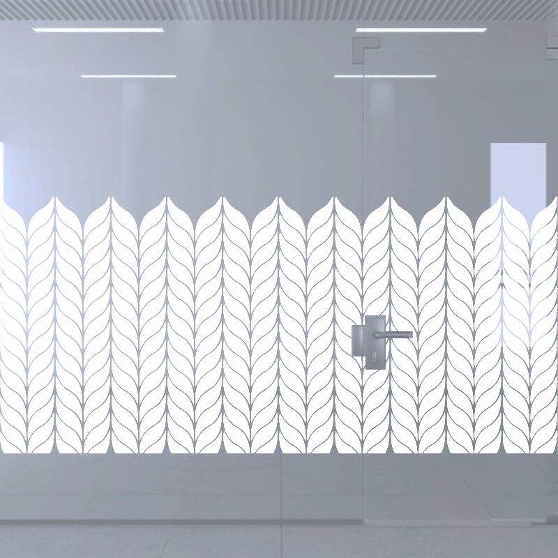 Dekoratīva balta matēta plēve logiem (DECO29) Image 2