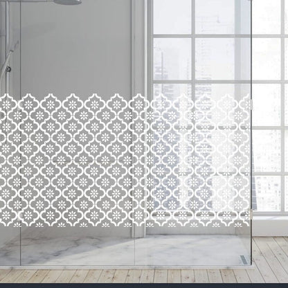 Dekoratīva balta matēta plēve logiem (DECO31) Image 4