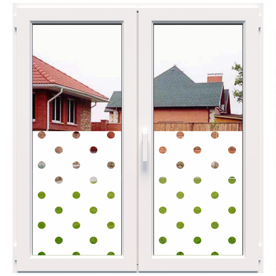 Dekoratīva balta matēta plēve logiem (DECO32) Image