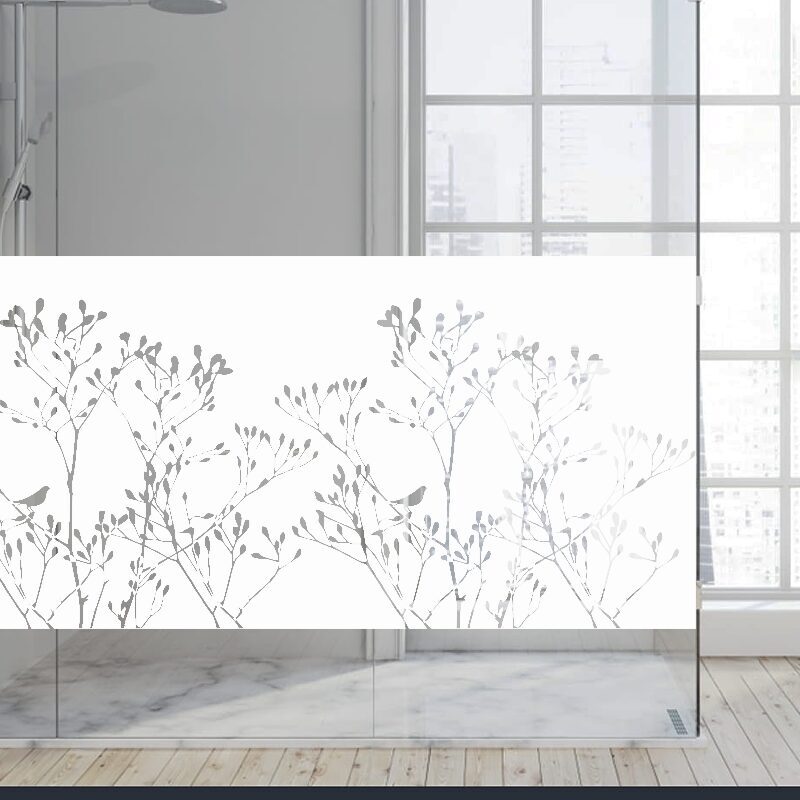 Dekoratīva balta matēta plēve logiem (DECO33) Image 4