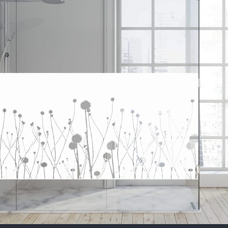 Dekoratīva balta matēta plēve logiem (DECO34) Image 4