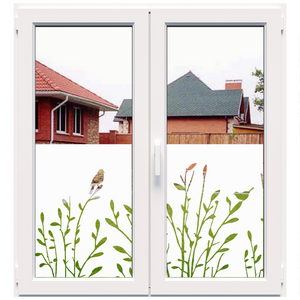 Dekoratyvinė balta matinė plėvelė langams (DECO37)