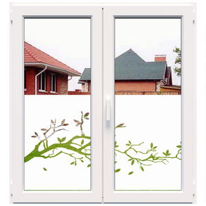 Dekoratyvinė balta matinė plėvelė langams (DECO38)