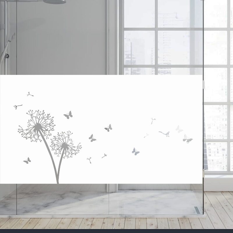 Dekoratīva balta matēta plēve logiem (DECO39) Image 4