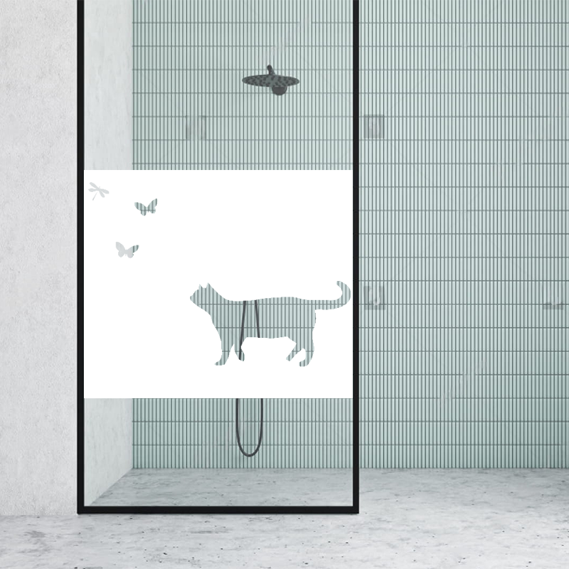 Dekoratīva balta matēta plēve logiem (DECO40) Image 2