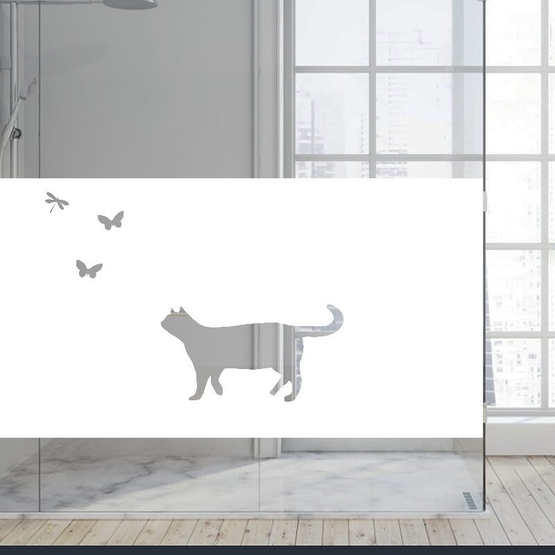 Dekoratīva balta matēta plēve logiem (DECO40) Image 4