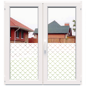 Dekoratyvinė balta matinė plėvelė langams (DECO49)