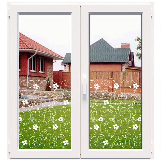 Dekoratīva balta matēta plēve logiem (DECO51) Image