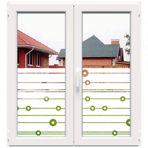 Dekoratyvinė balta matinė plėvelė langams (DECO5)